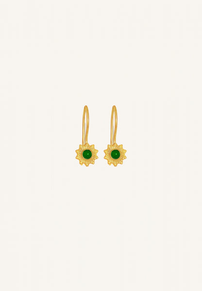 PD fleur earring | green